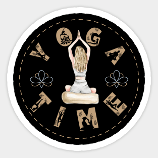 Yoga Time Sticker